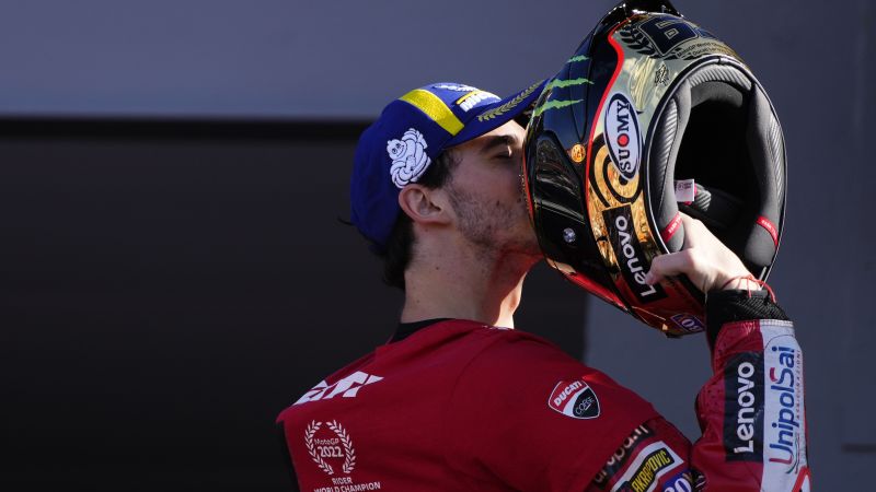 El italiano Beco Bagnaia ha ganado un título histórico de MotoGP para Ducati