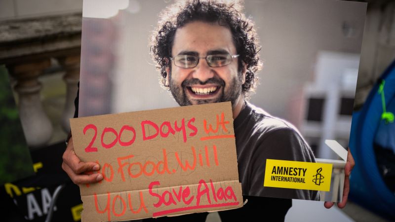 Hunger strike of jailed Egyptian-British activist may dominate the