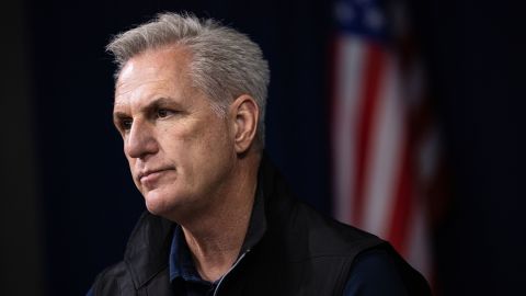McCarthy sits for an interview with CNN in McAllen on Sunday.