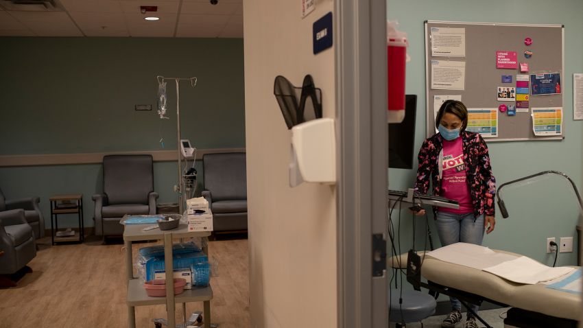 Deanna Evans, medical assistant and center manager, sets up a room for an abortion patient on Friday, Oct. 28, 2022 at the Planned Parenthood Tempe Regional Health Center in Tempe, Arizona. Rachel Woolf for CNN