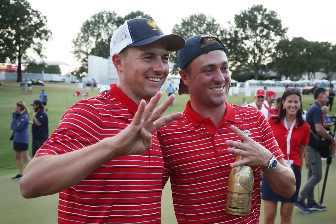 Jordan Spieth and Justin Thomas have played together on Team USA in the Presidents Cup and Ryder Cup.