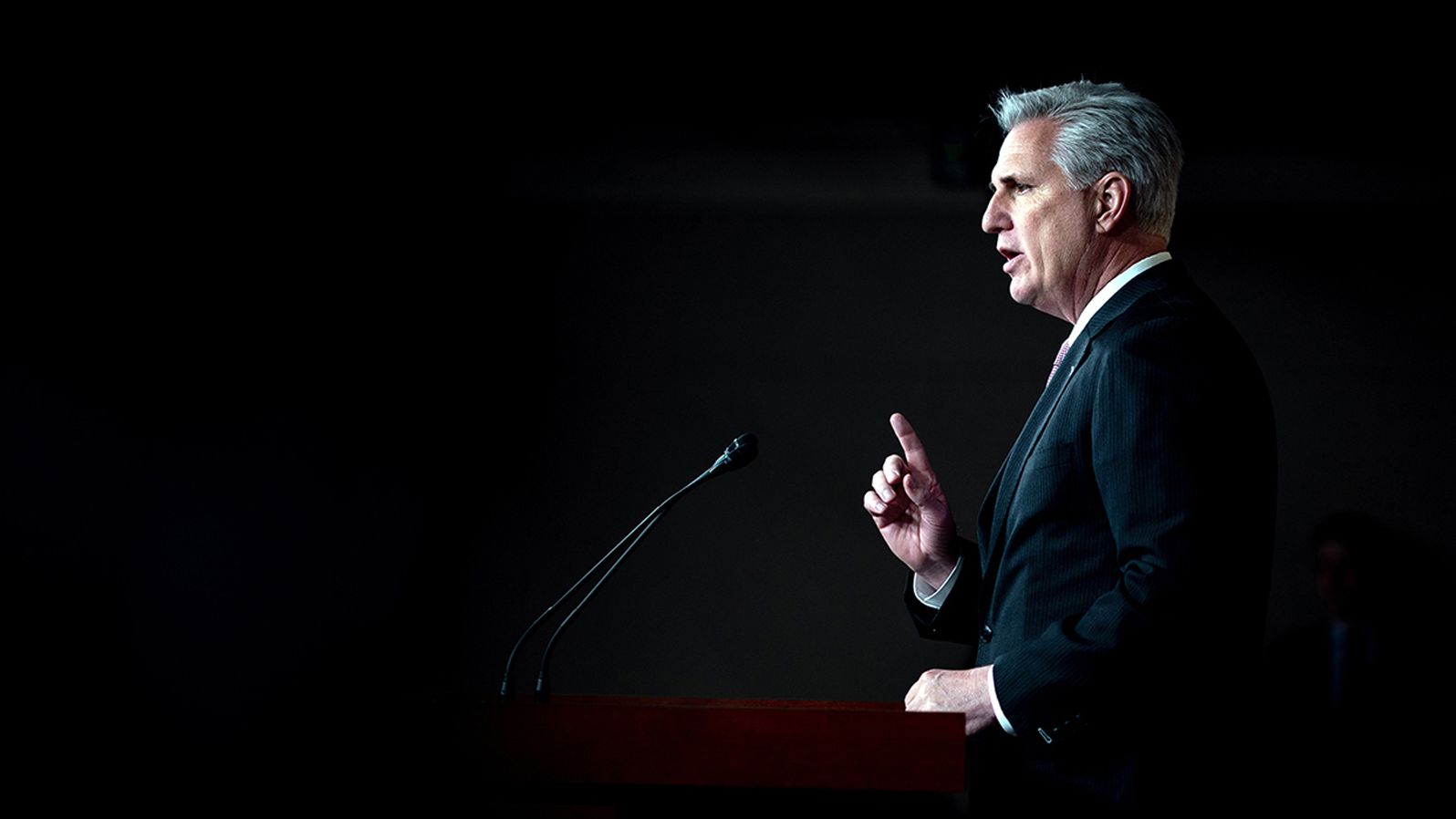 Kevin McCarthy speaks at a Capitol Hill news conference in 2019.