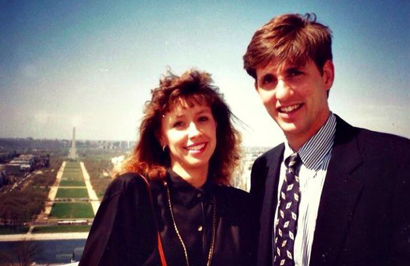 McCarthy and his future wife, Judy, pose for a photo at the top of the US Capitol circa 1987. McCarthy served on the staff of US Rep. Bill Thomas from 1987-2002. He started as an intern while attending California State University, Bakersfield.