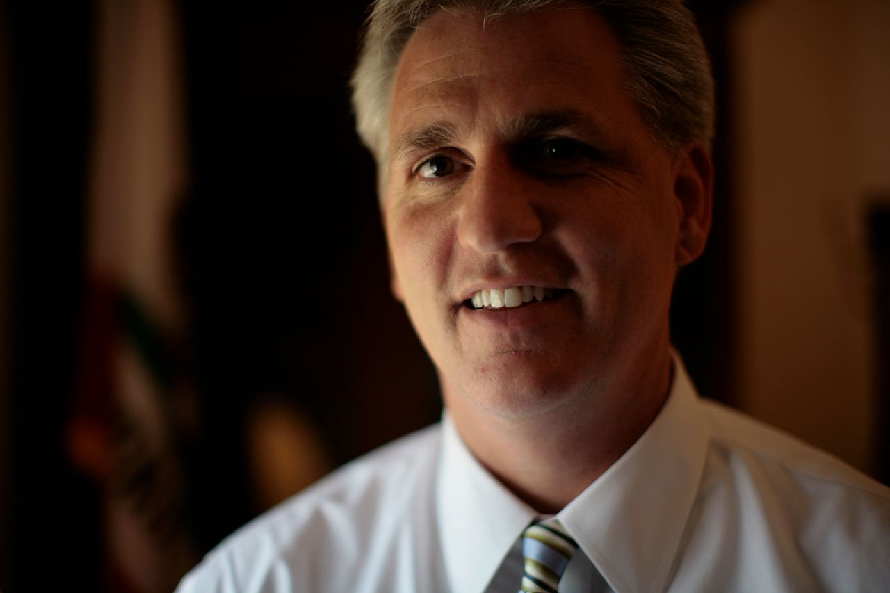 Kevin McCarthy poses for a portrait on Capitol Hill in 2007.