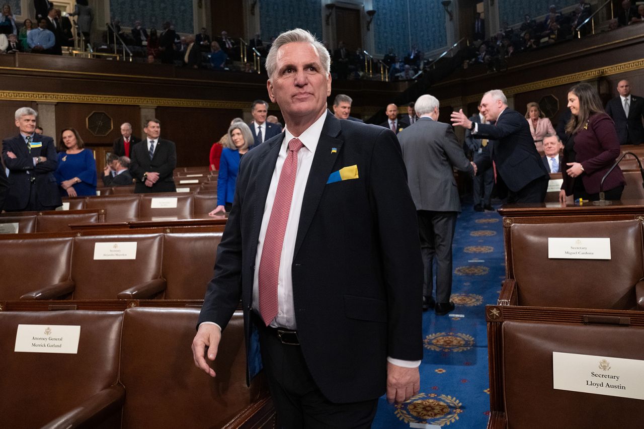 McCarthy attends Biden's State of the Union address in March 2022.
