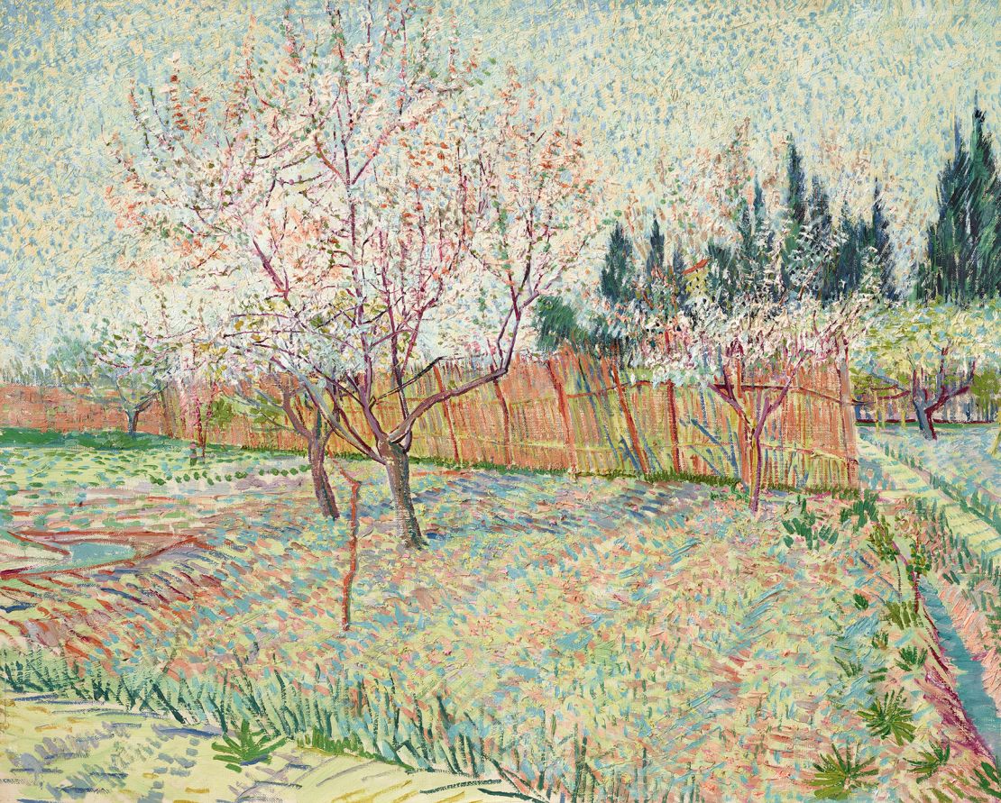 "Verger avec cyprès" is now the most expensive Van Gogh painting ever to sell at auction.