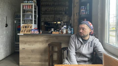 Yuri's cafe is among the many businesses struggling to stay open due to power cuts.