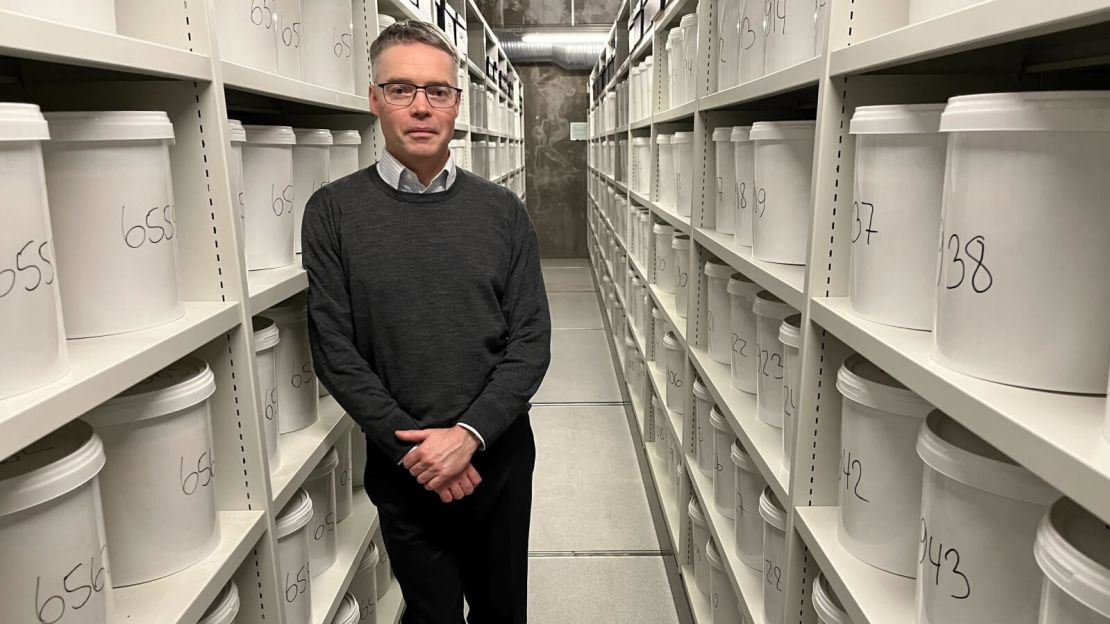 Pathologist Dr. Martin Wirenfeldt Nielsen now oversees the brain collection, housed in Odense, Denmark.