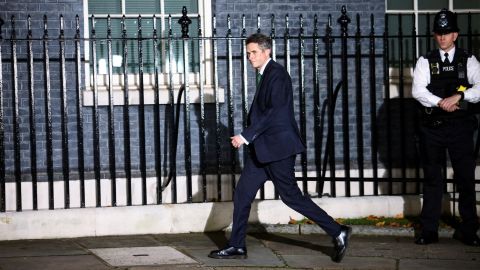 Williamson walks outside Number 10 Downing Street in London, Britain, October 25, 2022. 