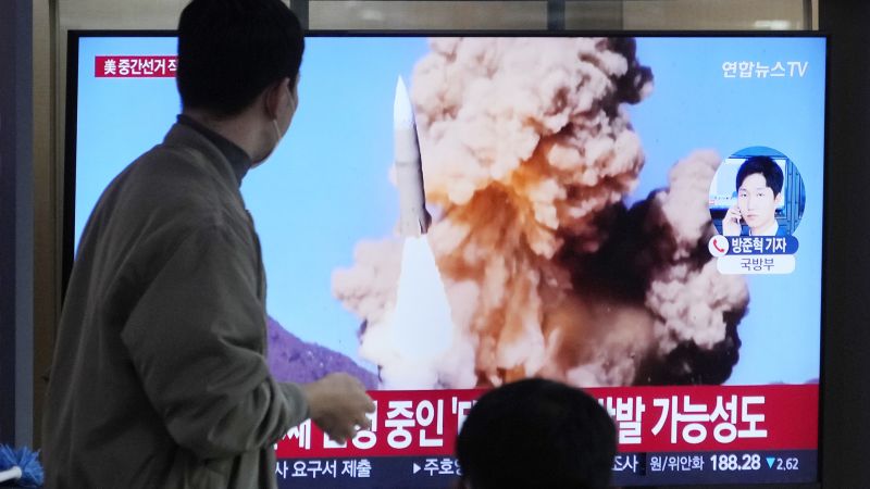 North Korea launches ballistic missile, says South Korean military | CNN