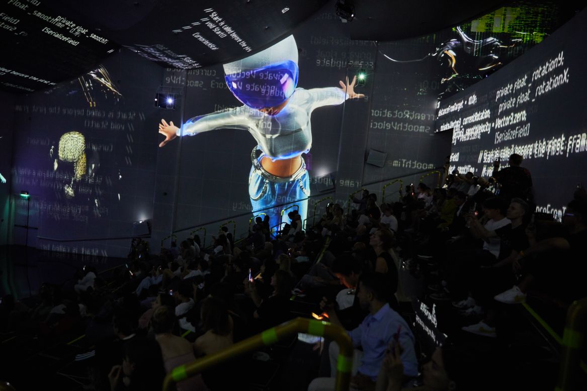 Visuals are projected onto the walls and ceilings of its spaces accompanied by elements such as animation and music.