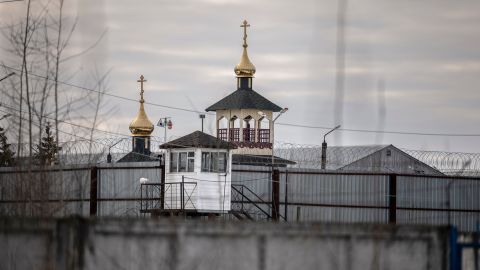 Orthodox church on the territory of the Russian penal colony number 2.