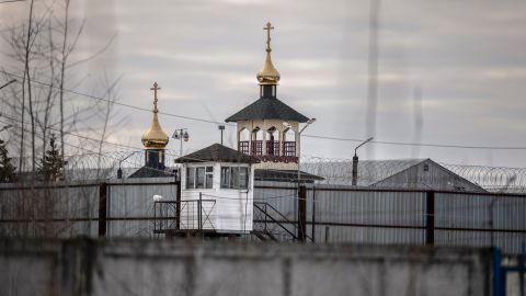 An Orthodox church on the territory of Correctional Colony No. 2 in Russia.