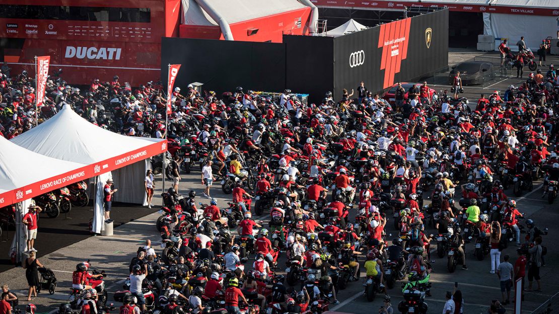 About 80,000 riders turn up for the annual event.