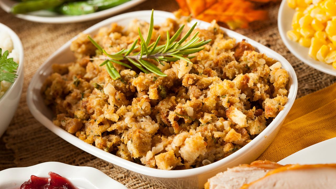A traditional bread and herb stuffing is a fan favorite for many reasons.