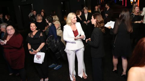 Tosca Musk greets attendees at the premiere of Passionflix's 