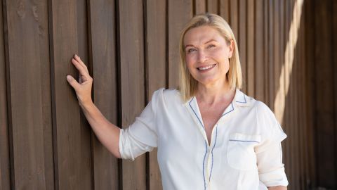 Tosca Musk poses for a portrait in Fairburn, Georgia, on October 11, 2022.
