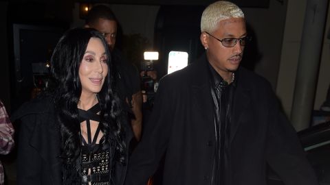 Cher and Alexander Edwards pictured November 2 in Los Angeles.