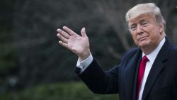 WASHINGTON, DC - JANUARY 31: U.S. President Donald Trump and First Lady Melania Trump walk along the South Lawn to Marine One as they depart from the White House for a weekend trip to Mar-a-Lago on January 31, 2020 in Washington, DC. Senators are expected to debate and then vote on whether to include additional witnesses and documents today in the Senate impeachment trial of President Trump. (Photo by Sarah Silbiger/Getty Images)