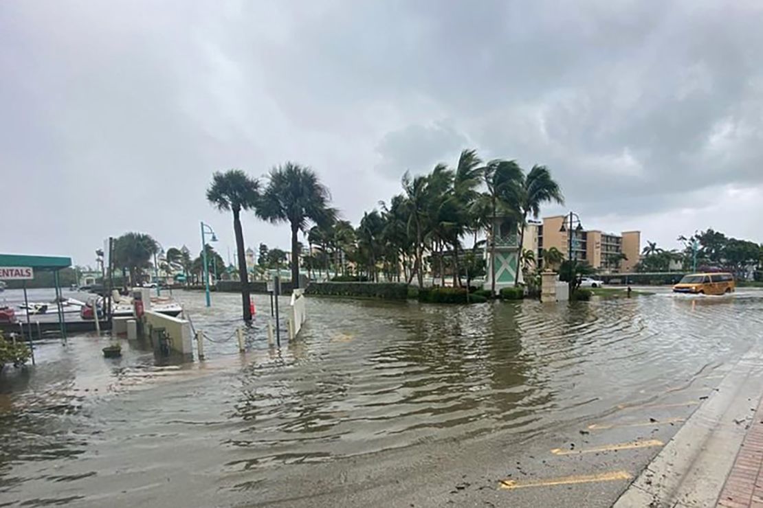 Nicole's storm surge pushes Wednesday into East Boynton Beach in Florida.