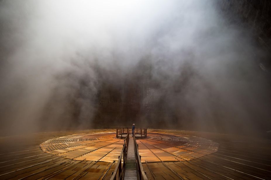 Fabio Sartori was nominated in the interiors category for an image taken inside the cooling tower of a geothermal power plant in Tuscany, Italy.