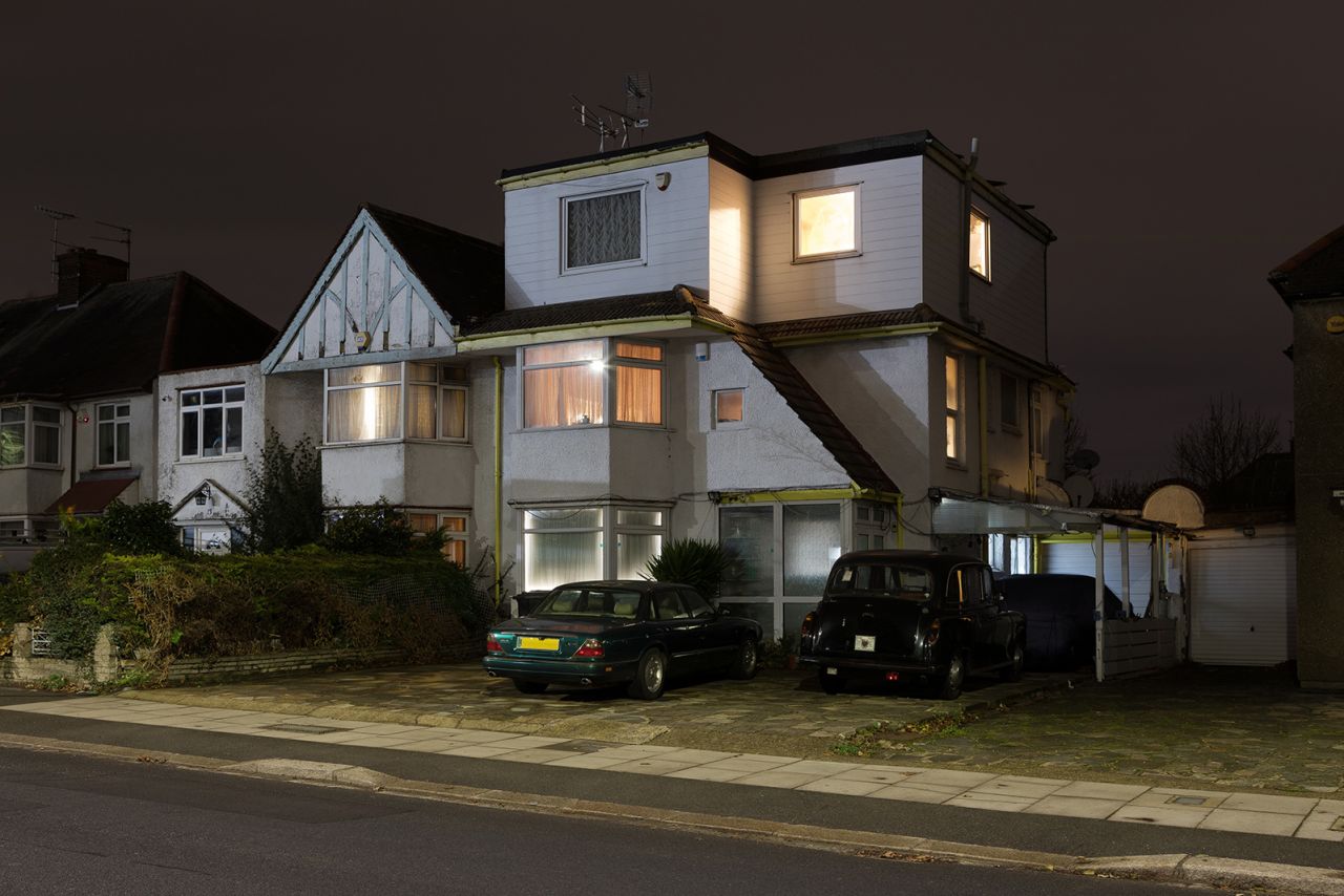 Ray Knox's nighttime photograph of the Box House London, UK.