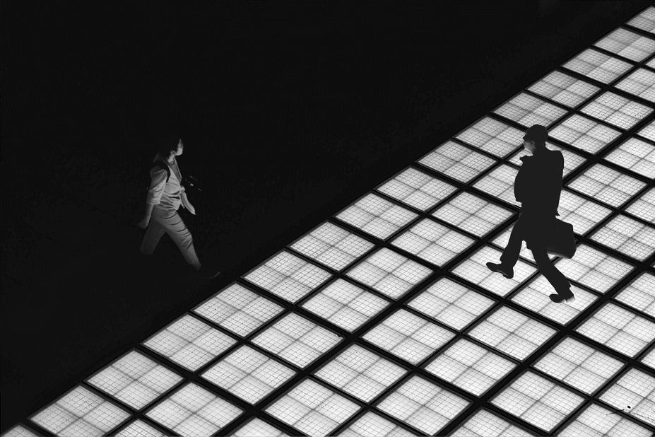Canada photographer Tom Ponessa's image "Glass Floor," which was taken in Japan's capital, Tokyo.