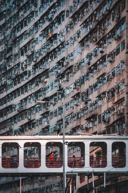 William Shum's image of Hong Kong's densely populated Quarry Bay neighborhood was also shortlisted in the mobile category, which was this year themed around bridges.
