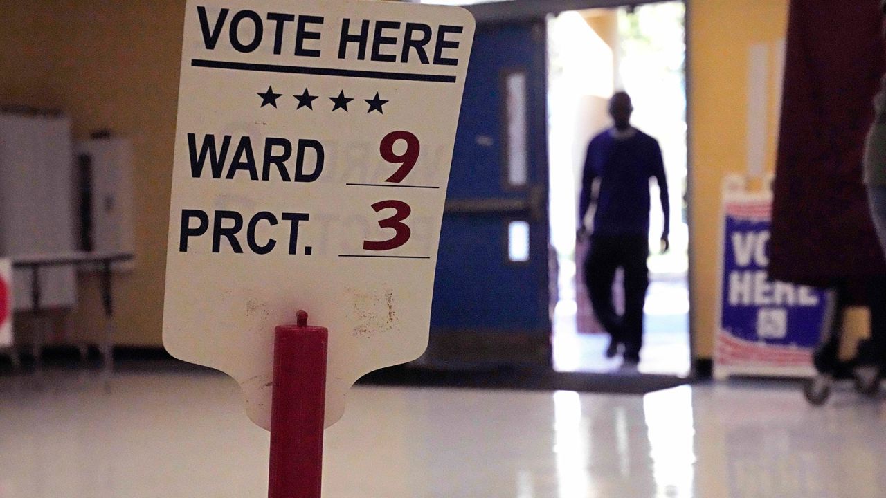 On Election Day at the Martin Luther King Elementary School in the Lower Ninth Ward of New Orleans, on November 8, 2022. 