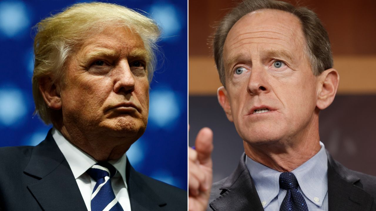 Donald Trump Pat Toomey Split FILE