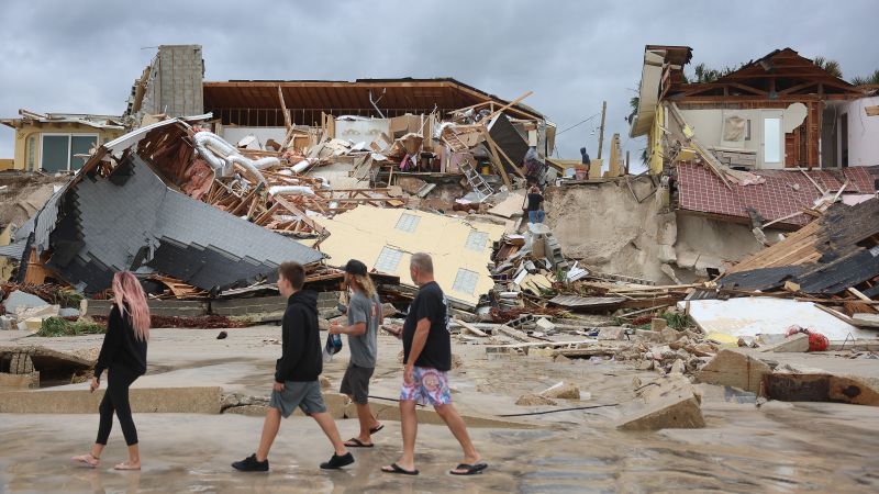 Hurricane Nicole: Floridians survey damage after storm pummeled state, killing at least 4 and collapsing homes as it moves north