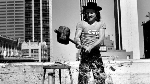 Comedian Gallagher circa 1970s.