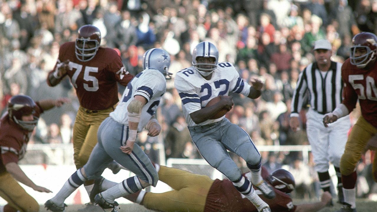 The Dallas Cowboys' Bob Hayes, pictured in action against the Washington Commanders in Dallas on December 11, 1996.