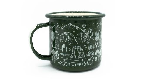 National Park Signature Green Enamel Mug