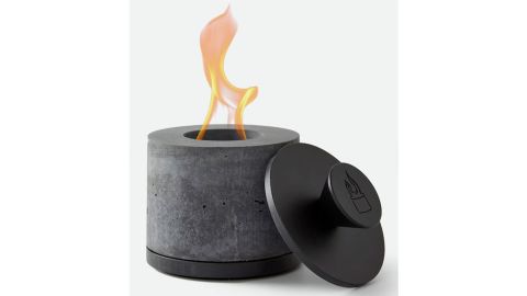 Flikr Fire . personal concrete fireplace set
