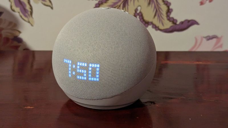 echo dot no clock