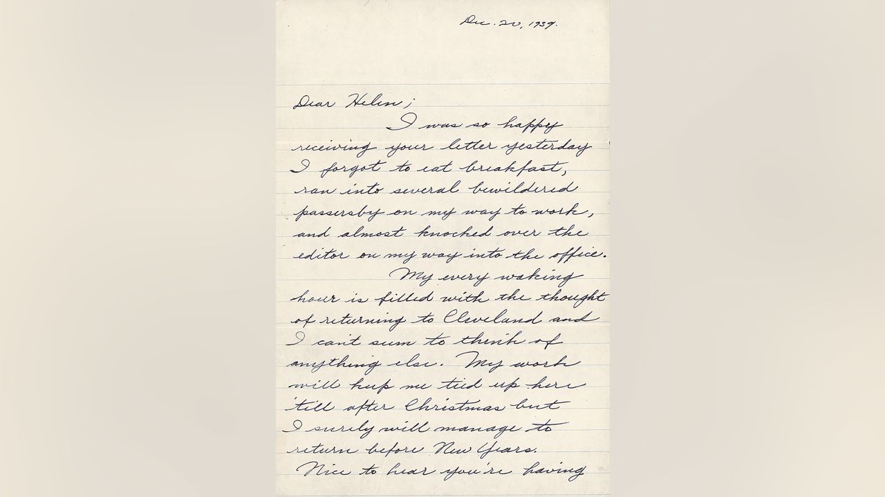 Joe Shuster letter to Helen Cohen, Dec. 20, 1939 (2 of 3)