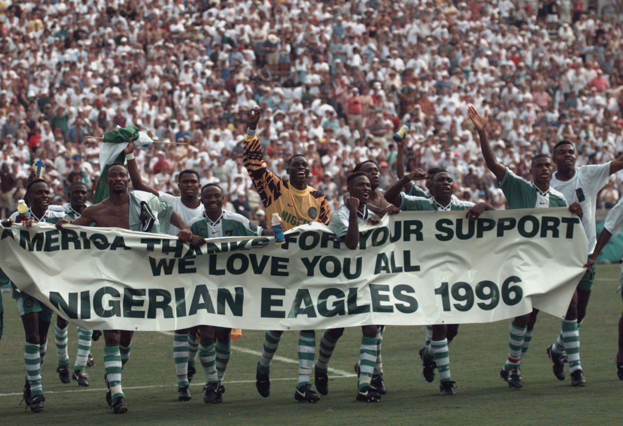 In 1996, Nigeria stunned the footballing world by winning gold at the Atlanta Olympic Games. The team's story is told in a new documentary, "Super Eagles 96."