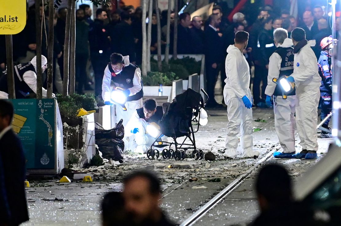The explosive TNT was detected at the crime scene, according to Turkish police. 