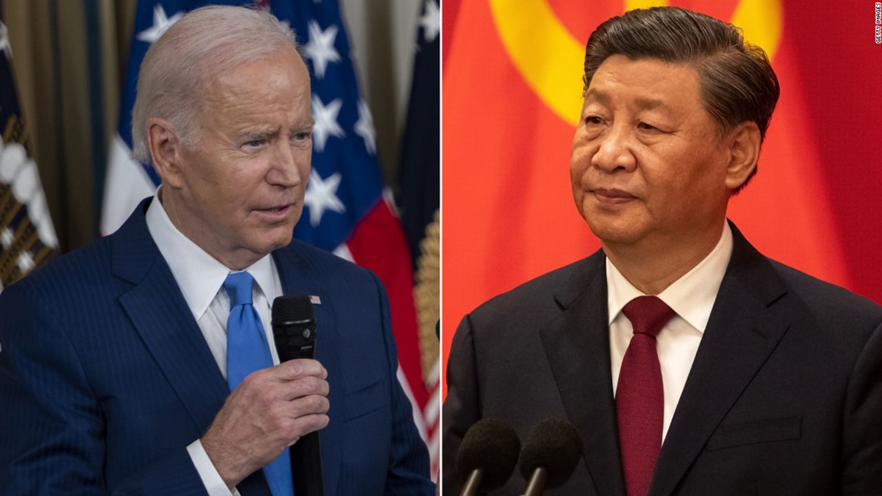 President Joe Biden, left, and Chinese leader Xi Jinping.