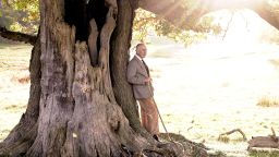 His Majesty The King with an ancient oak tree in Windsor Great Park to mark his appointment as Ranger of the Park.