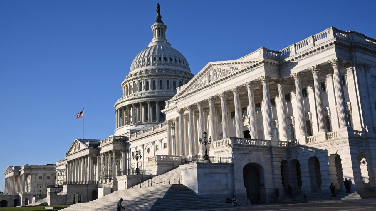 The US Capitol in Washington, DC, on November 14, 2022. 