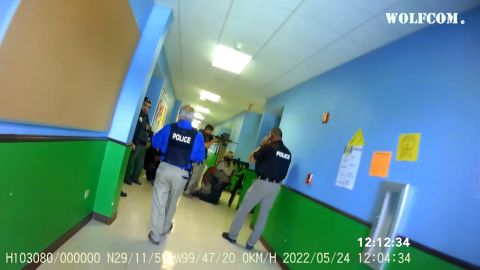 Pargas enters the hallway to tell other officers there were victims with the shooter. Communication issues that day included radios not working inside the school building.