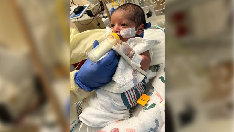 Their preemie was already a fighter. Then at 3 weeks old, she caught the virus that’s packing hospitals across the US | CNN