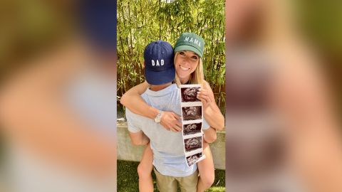 After a year and a half of fertility treatment, Amanda Ed is pregnant.