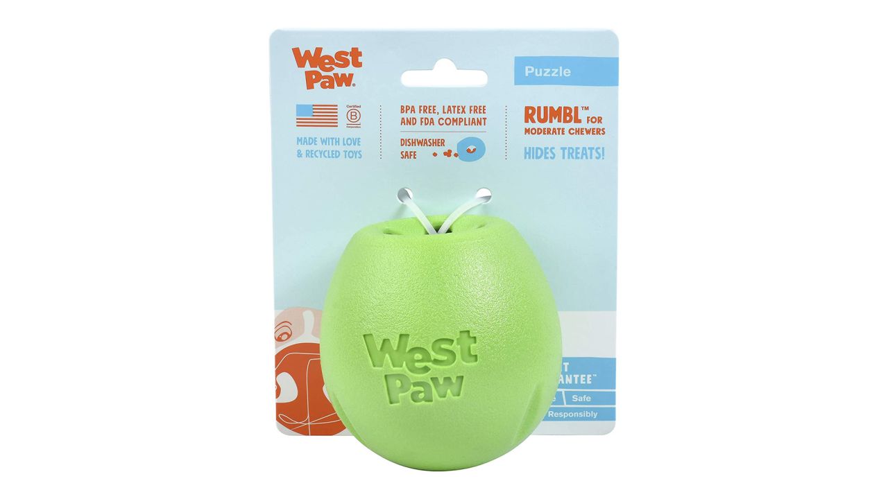West Paw Zogoflex Rumbl Treat-Dispensing Dog Toy