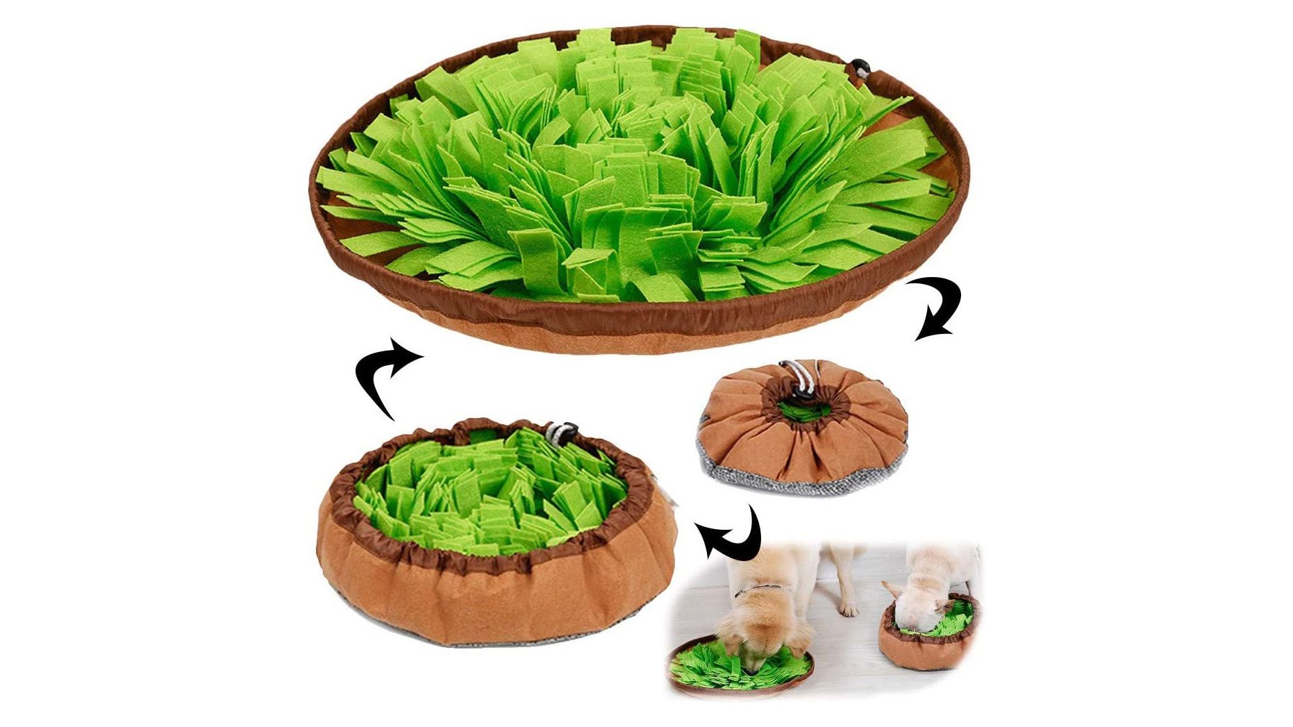 Snuffle Dog Mat Foraging Bowls Interactive Puppy Toys Plush Chew Toys For  Dogs S