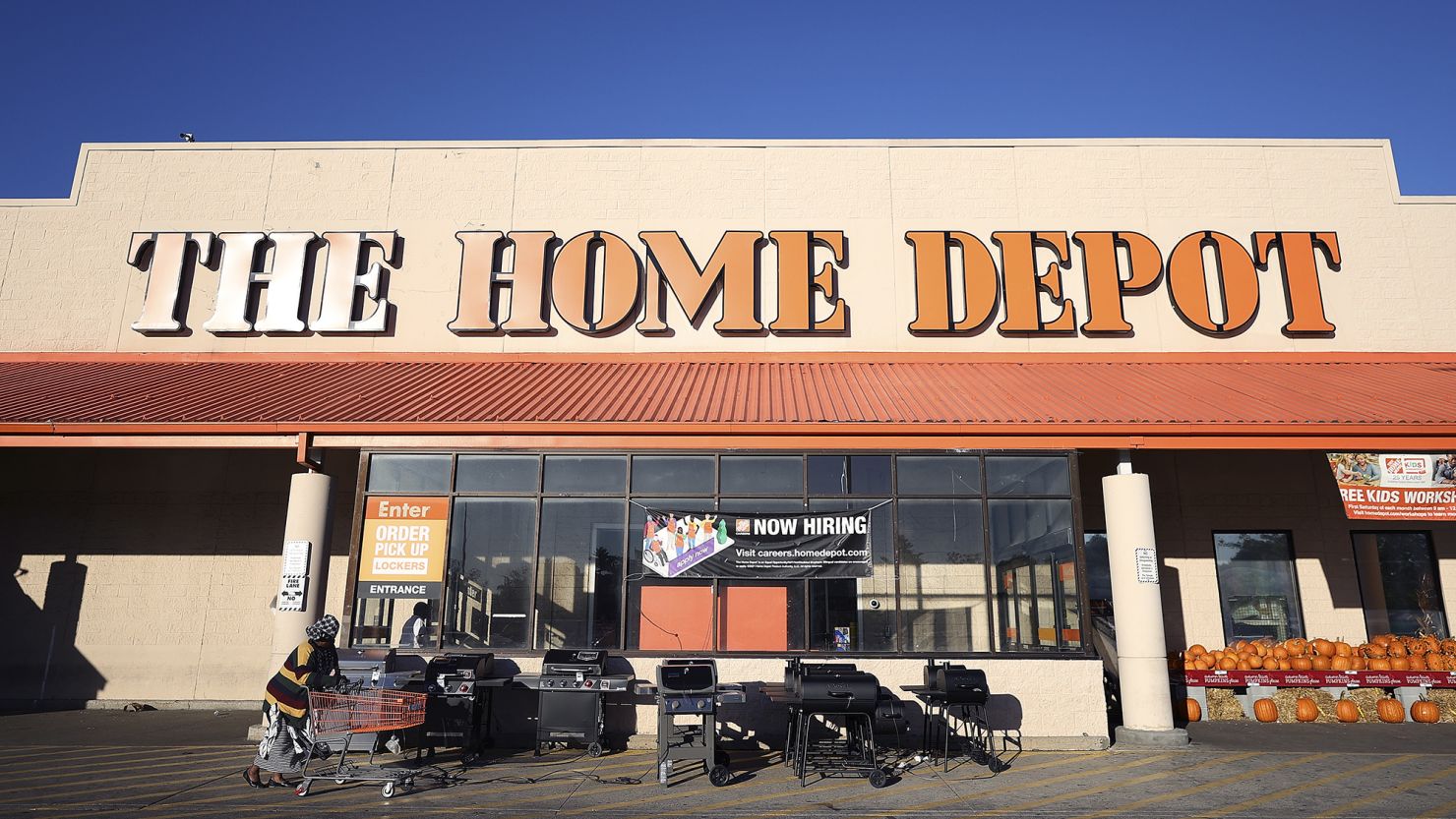 A general view of the Home Depot branch on September 23, 2022 in Philadelphia, Pennsylvania. (Photo by Tim Nwachukwu/Getty Images)