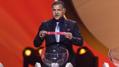 Ali Daei took part in the draw for the World Cup earlier this year.