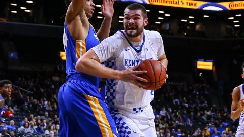Humphries, seen facing Hofstra Pride in December 2016, played college basketball for the Kentucky Wildcats.